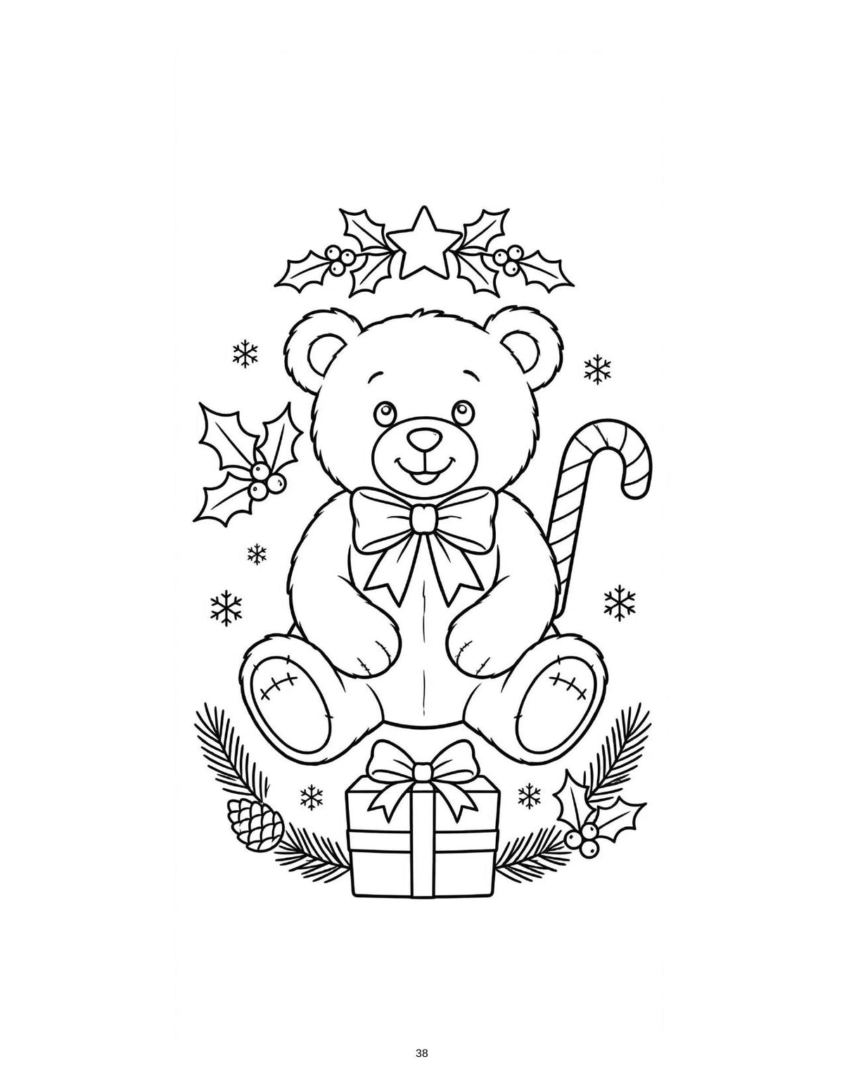 Christmas Bold & Easy Coloring Book