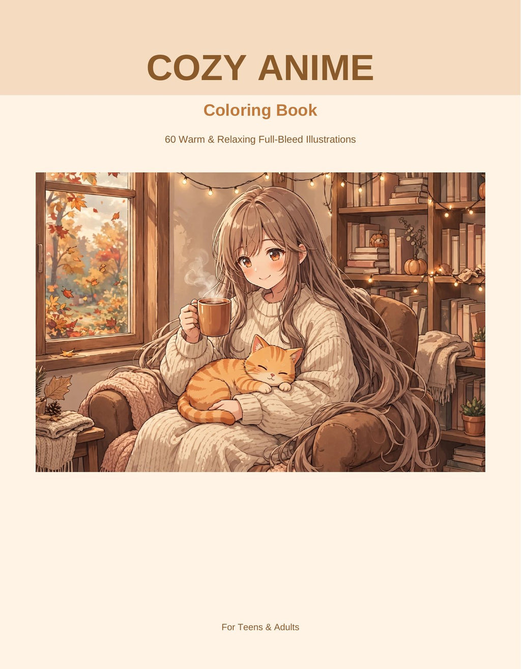 Cozy Anime Coloring Book