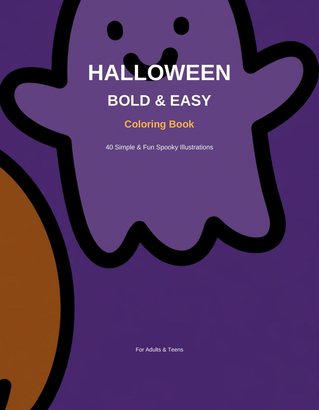 Halloween Bold & Easy Coloring Book