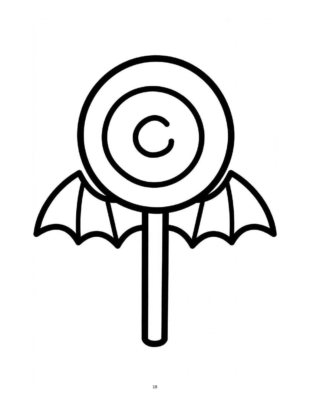 Halloween Bold & Easy Coloring Book – Coloring Nook Books