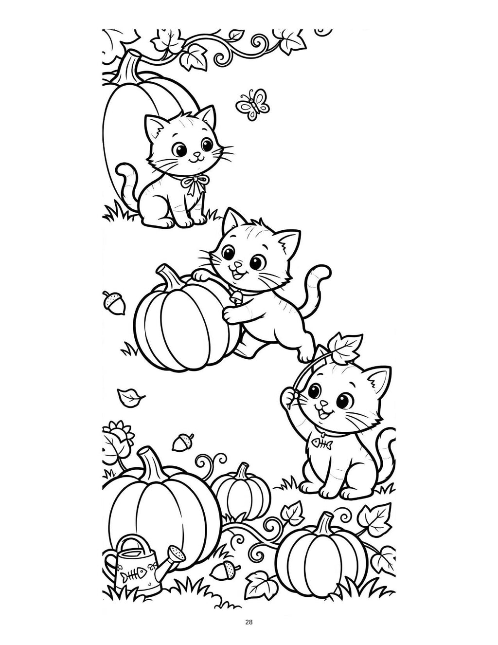 Halloween Fun: Kids Coloring Book
