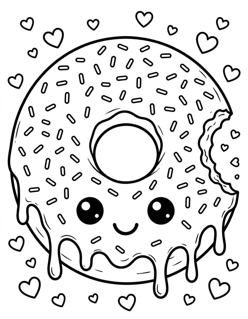 Kawaii Cafe Coloring Book