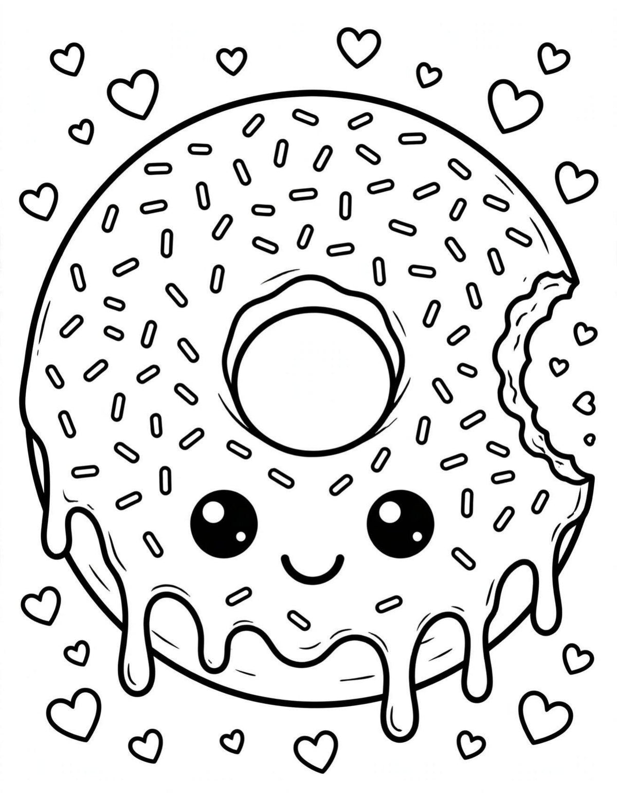 Kawaii Cafe Coloring Book