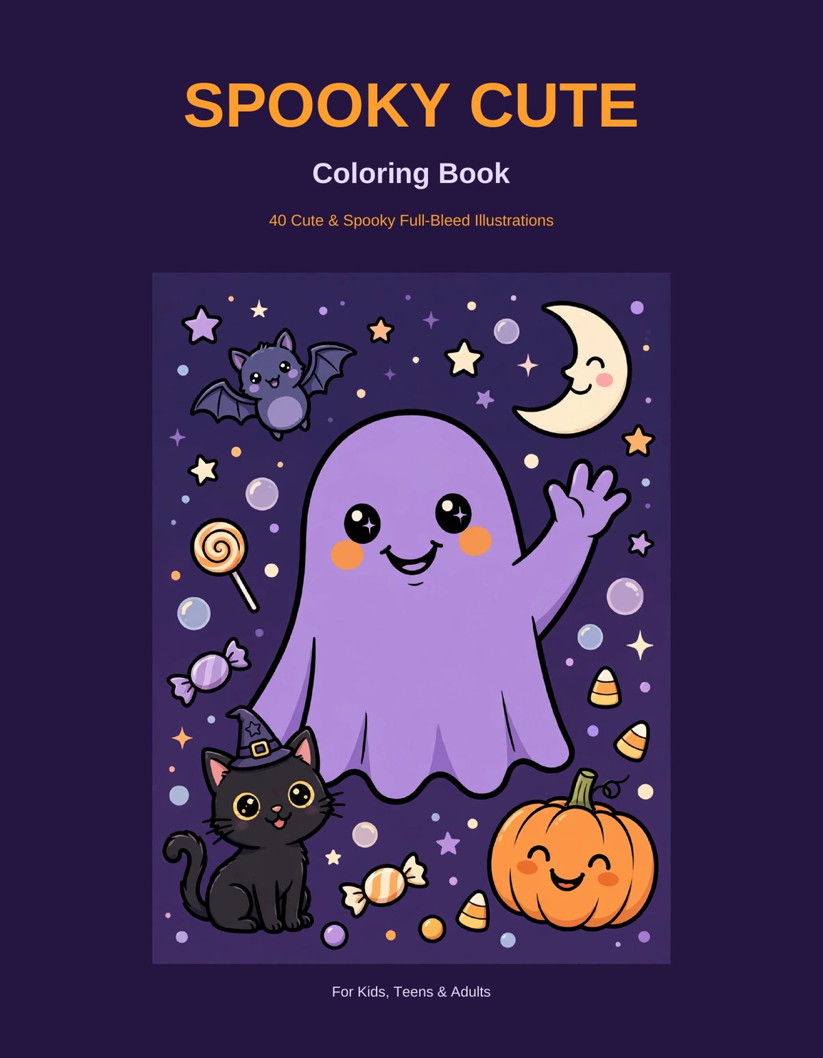 Spooky Cute Coloring Book