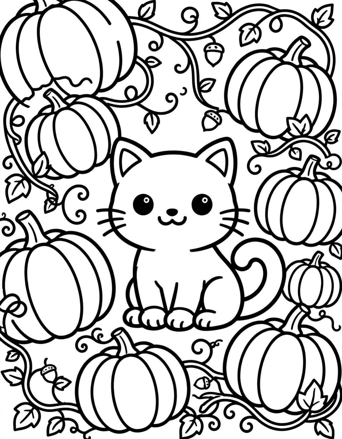 Spooky Cute Coloring Book