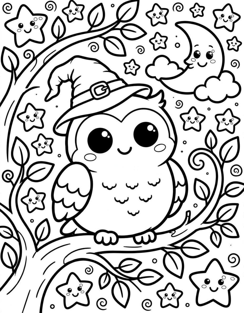 Spooky Cute Coloring Book