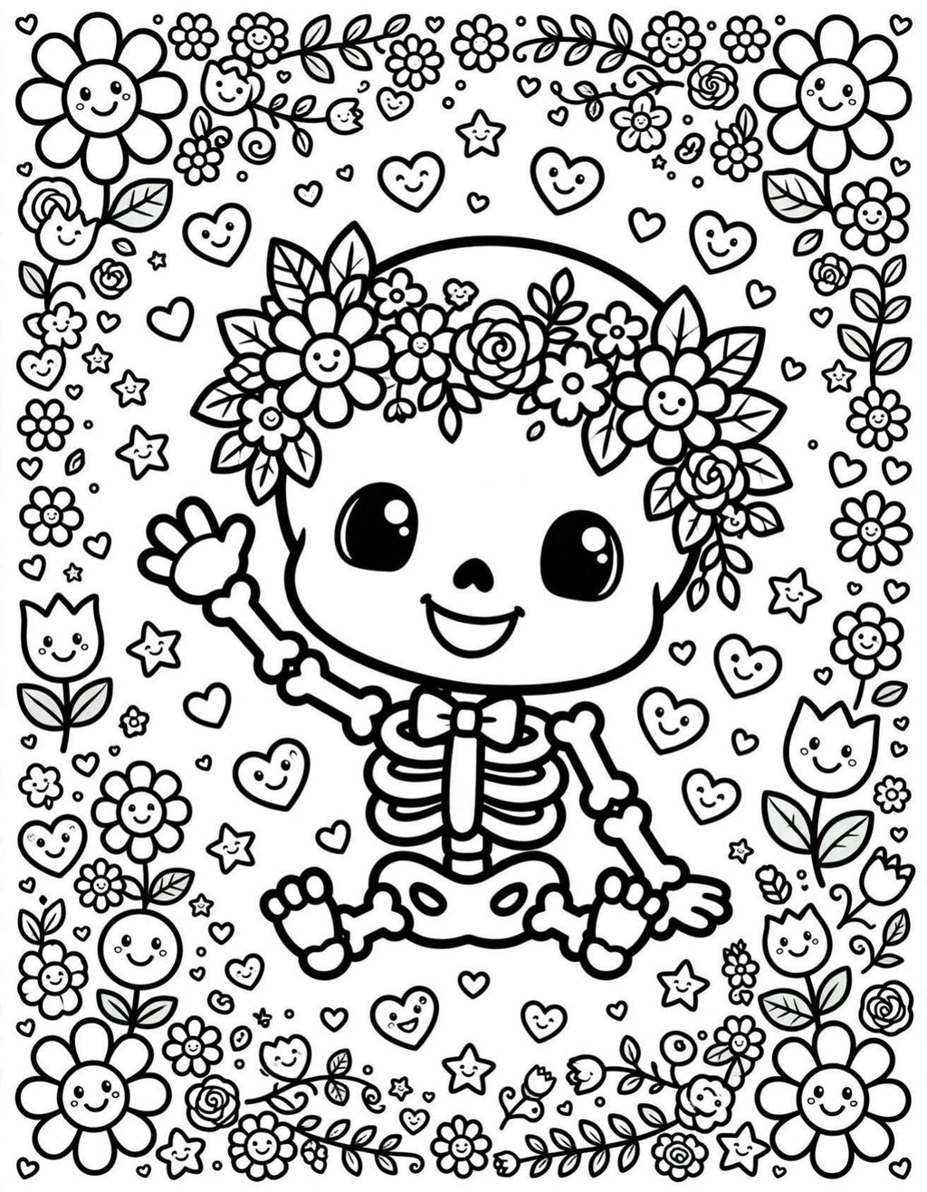 Spooky Cute Coloring Book