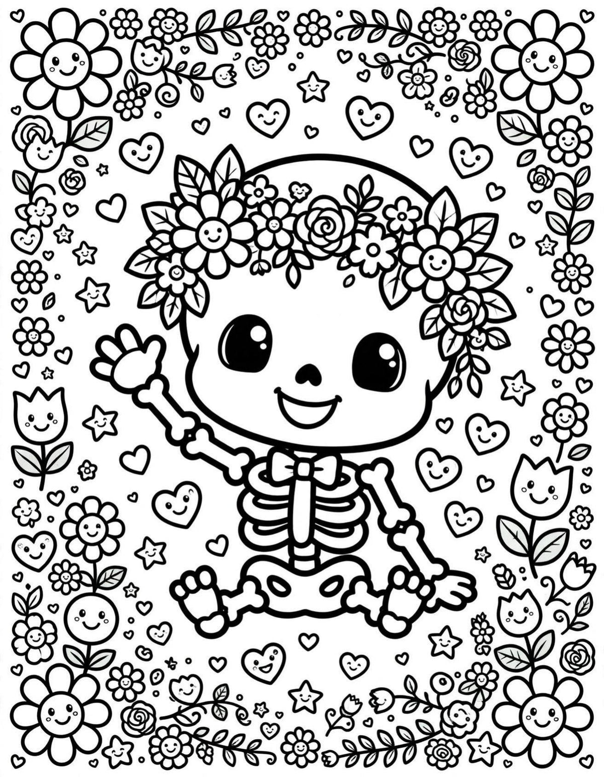 Spooky Cute Coloring Book