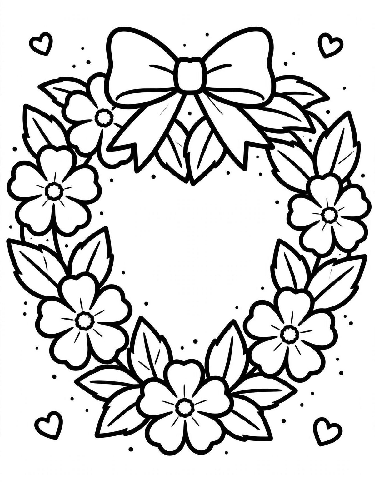 Valentine's Bold & Easy Coloring Book